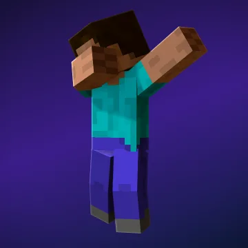 Dab: un render de Minecraft hecho en el estudio de renders de CreativeStar