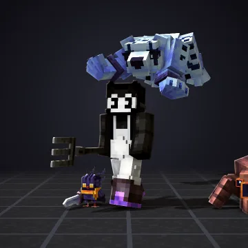 Tiger: a Minecraft render made in the CreativeStar render studio